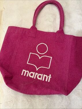Isabel Marant Fuchsia Logo Tote